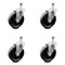 Service Caster 5 Inch Phenolic Wheel Swivel 10mm Threaded Stem Caster Set SCC-TS20S514-PHS-M1015-4 - alternate 1